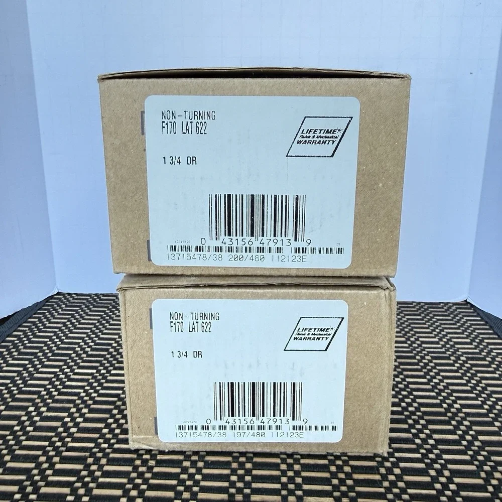 2 Schlage Allegion F170LAT622 Latitude Dummy Matte Black Lever Door Handle New